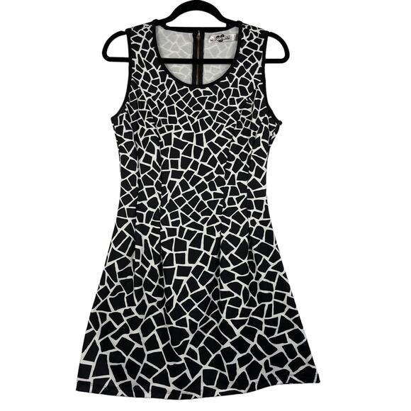 Desigual Dress Medium Sleeveless Knee Length Fit and Flare Animal Print Stretch - Picture 1 of 7